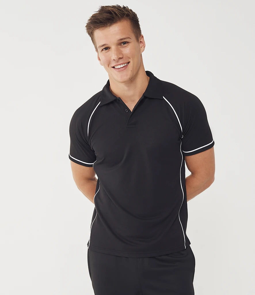 Finden + Hales Performance Piped Polo Shirt