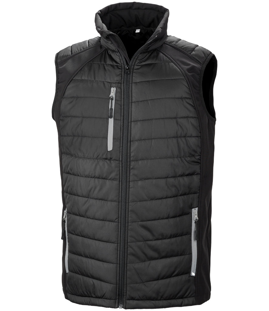Unisex Result Recycled Compass Padded Gilet
