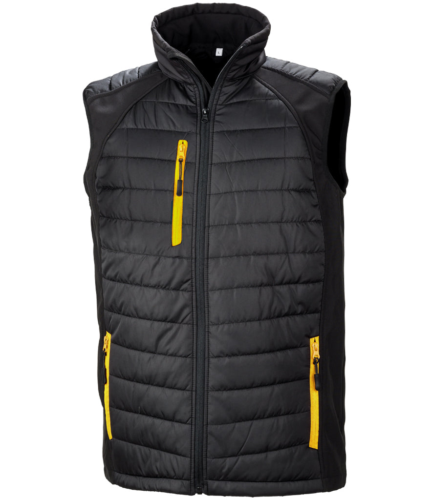 Unisex Result Recycled Compass Padded Gilet