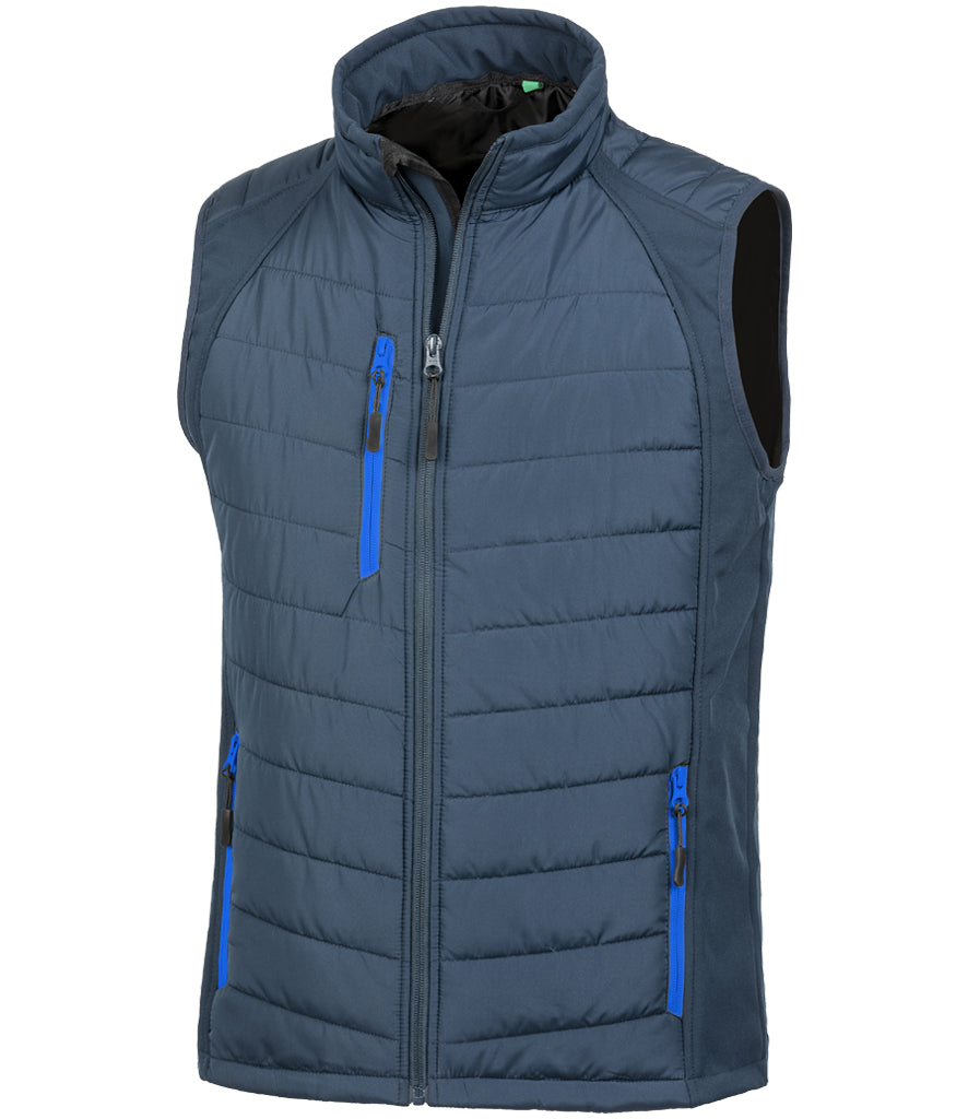 Unisex Result Recycled Compass Padded Gilet