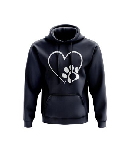 Unisex Love with Dog Image Hoody
