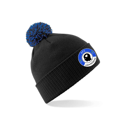 AFC Awareness Snowstar® Beanie - Black & Bright Royal