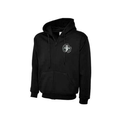 South Wales Paranormal Unit Full Zip Hoodie - Black