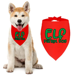 Dog Bandana - Elf Patrol Dog