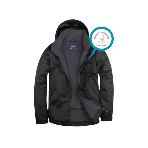 Adult Unisex Premium Outdoor Jacket - Black - Skeleton