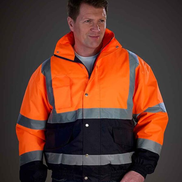 Yoko Hi-Vis Two Tone Bomber Jacket