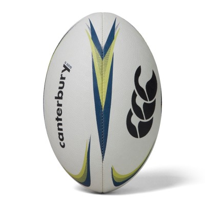 Canterbury Mentre Rugby Ball XU White/Lime - Size 5