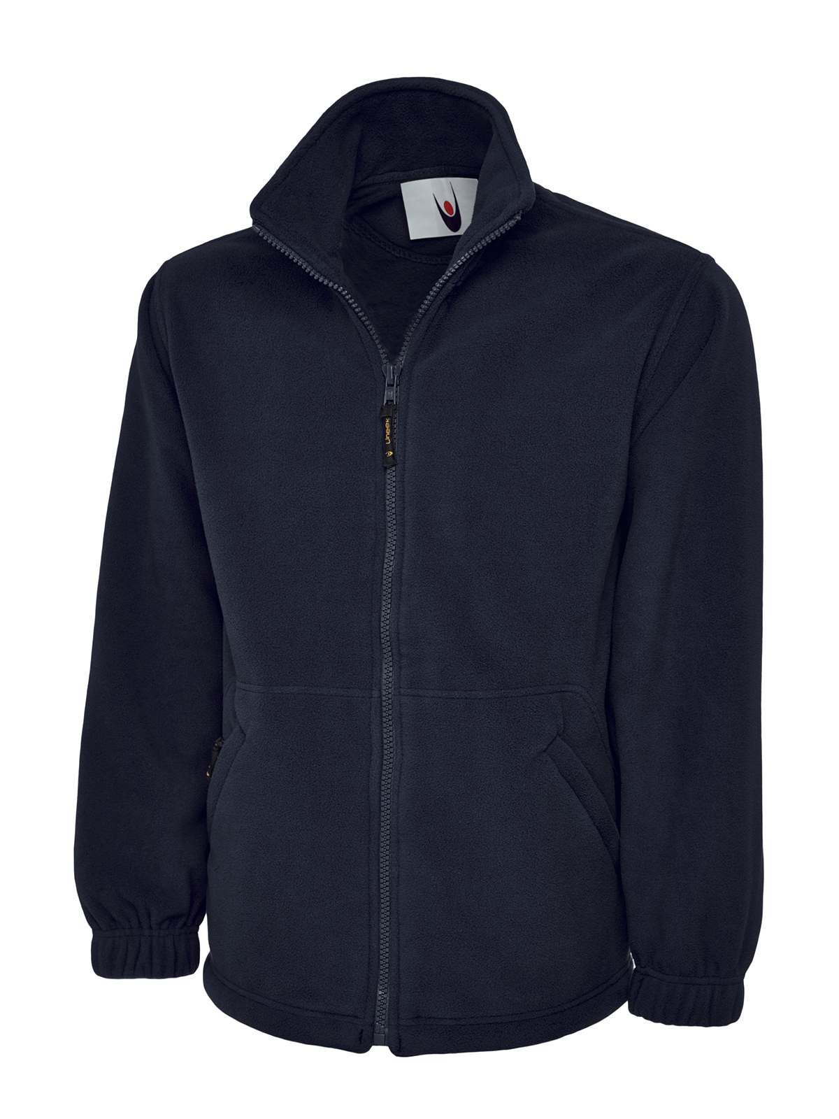 Adults Unisex Classic Full Zip Fleece - Navy - Skeleton
